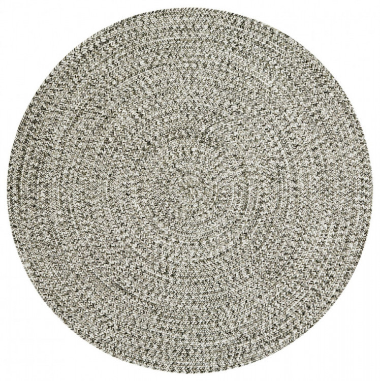 Kusový koberec Braided 105552 Melange kruh – na ven i na doma č.1