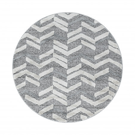 Kusový koberec Pisa 4705 Grey kruh č.1