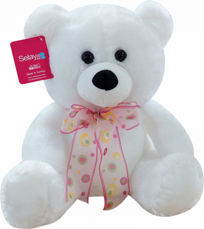 Plyšový medvídek Teddy bílý 30 cm č.1