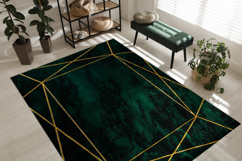 Kusový koberec Emerald 1022 green and gold č.10
