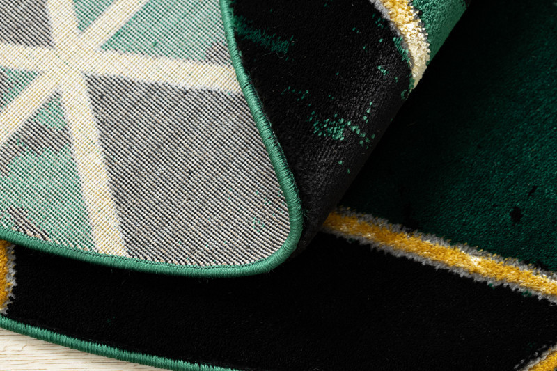 Kusový koberec Emerald 1020 green and gold kruh č.8