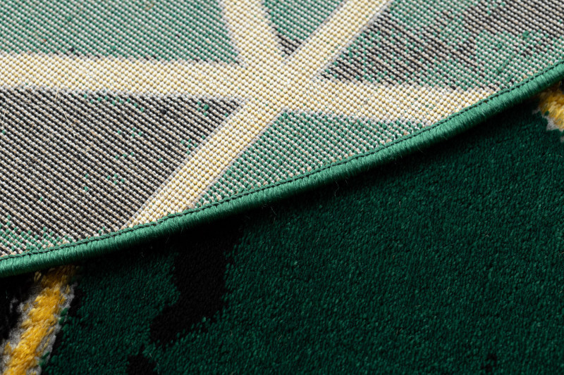 Kusový koberec Emerald 1020 green and gold kruh č.9
