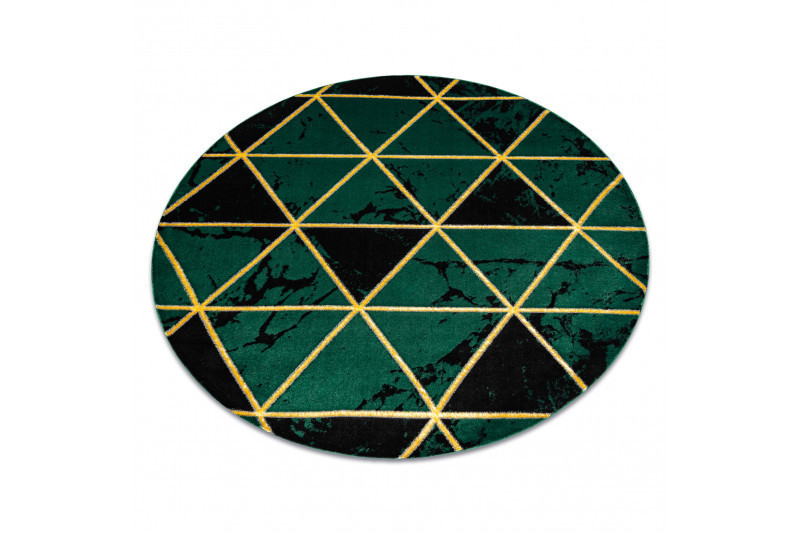 Kusový koberec Emerald 1020 green and gold kruh č.10