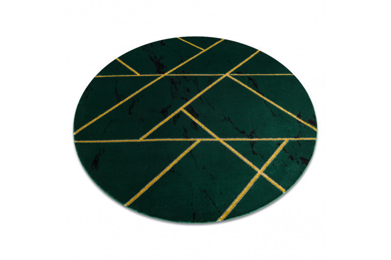 Kusový koberec Emerald geometric 1012 green and gold kruh č.10