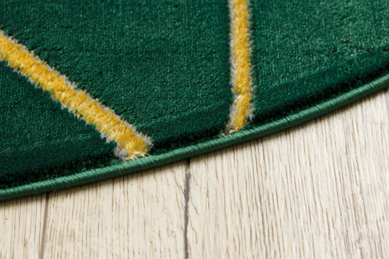 Kusový koberec Emerald geometric 1012 green and gold kruh č.14
