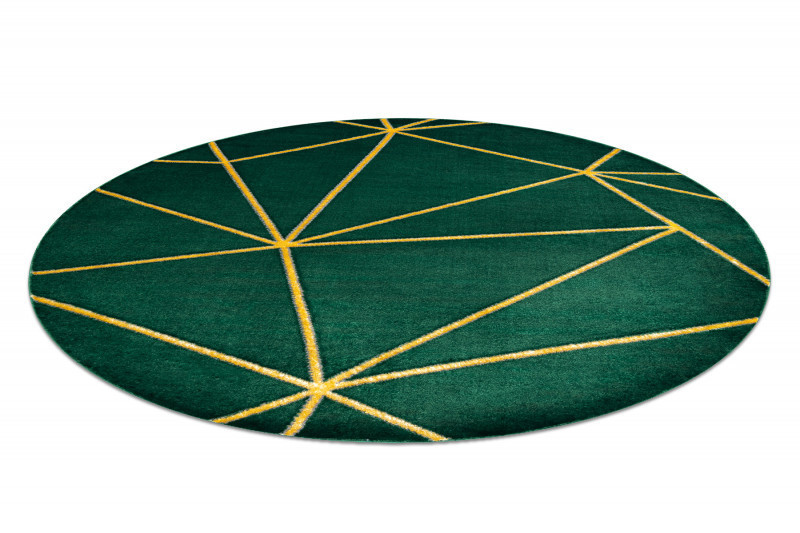 Kusový koberec Emerald 1013 green and gold kruh č.2