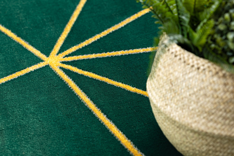 Kusový koberec Emerald 1013 green and gold kruh č.4