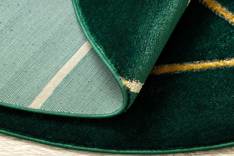 Kusový koberec Emerald 1013 green and gold kruh č.10