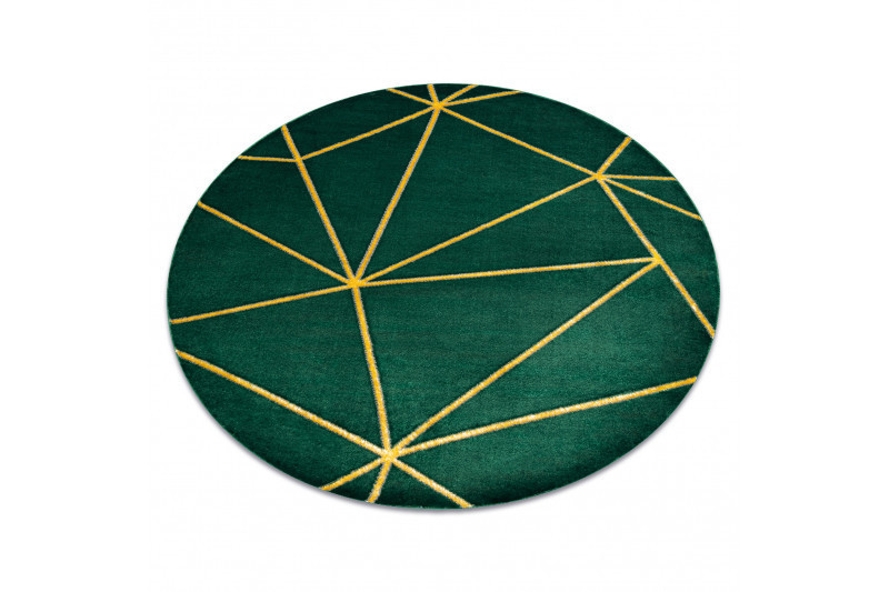 Kusový koberec Emerald 1013 green and gold kruh č.12