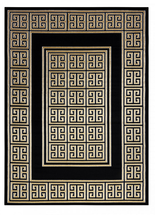 Kusový koberec Gloss 6776 86 greek black/gold č.1