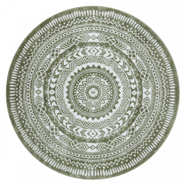 Kusový koberec Napkin green kruh č.1