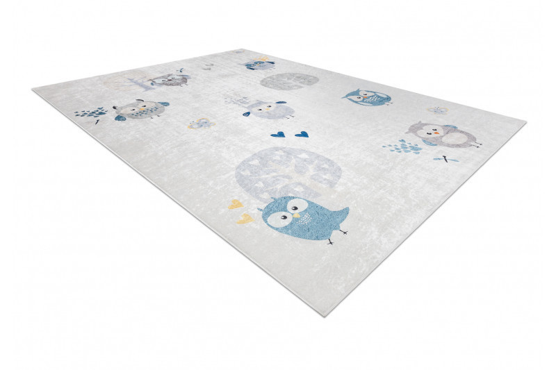 Dětský kusový koberec Bambino 1161 Owls grey č.2