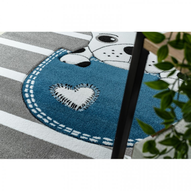 Dětský kusový koberec Petit Bulldog grey č.6