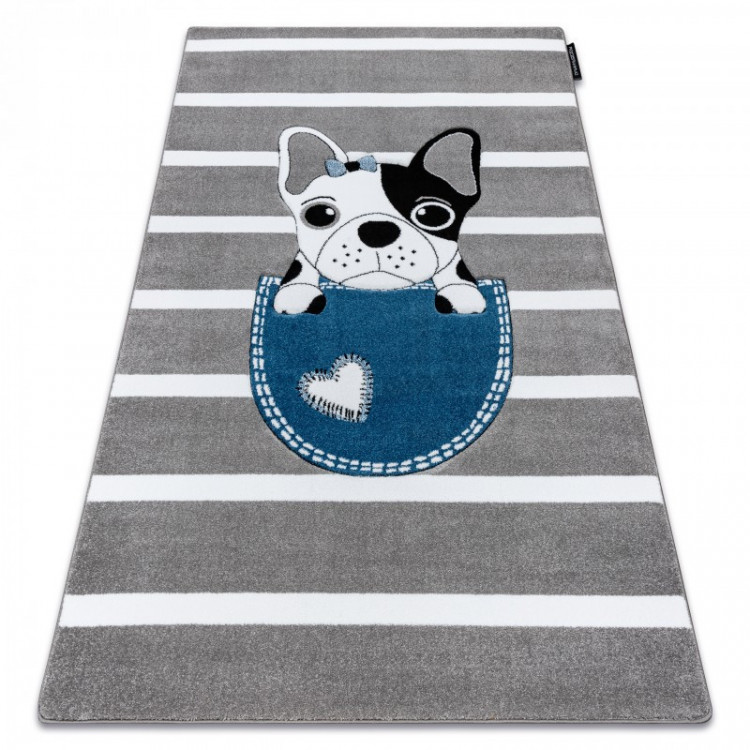Dětský kusový koberec Petit Bulldog grey č.15