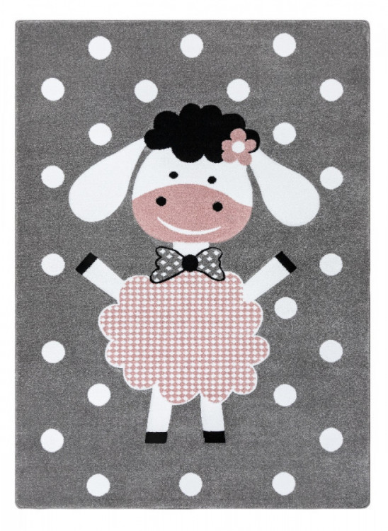 Dětský kusový koberec Petit Dolly sheep grey č.1