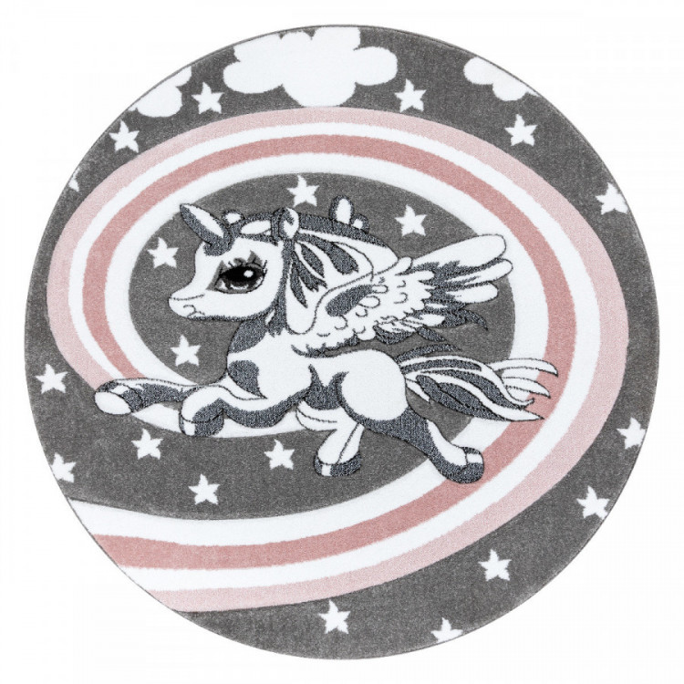 Dětský kusový koberec Petit Pony grey kruh č.1