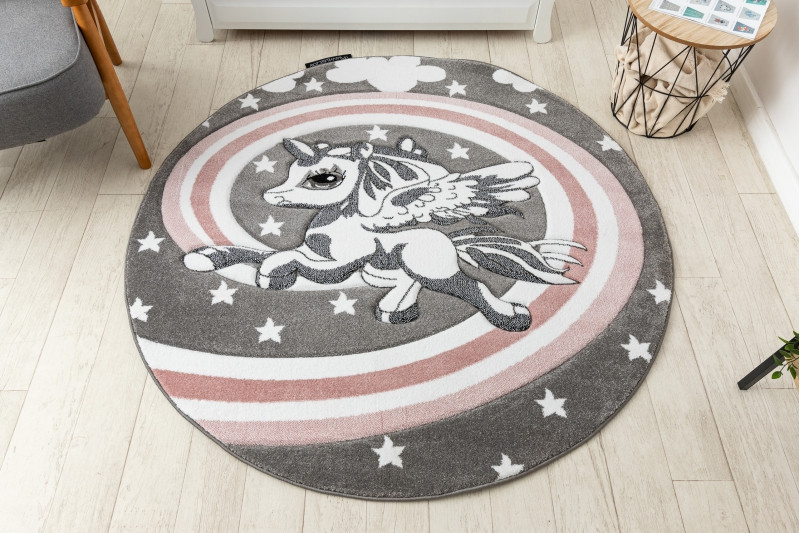Dětský kusový koberec Petit Pony grey kruh č.6