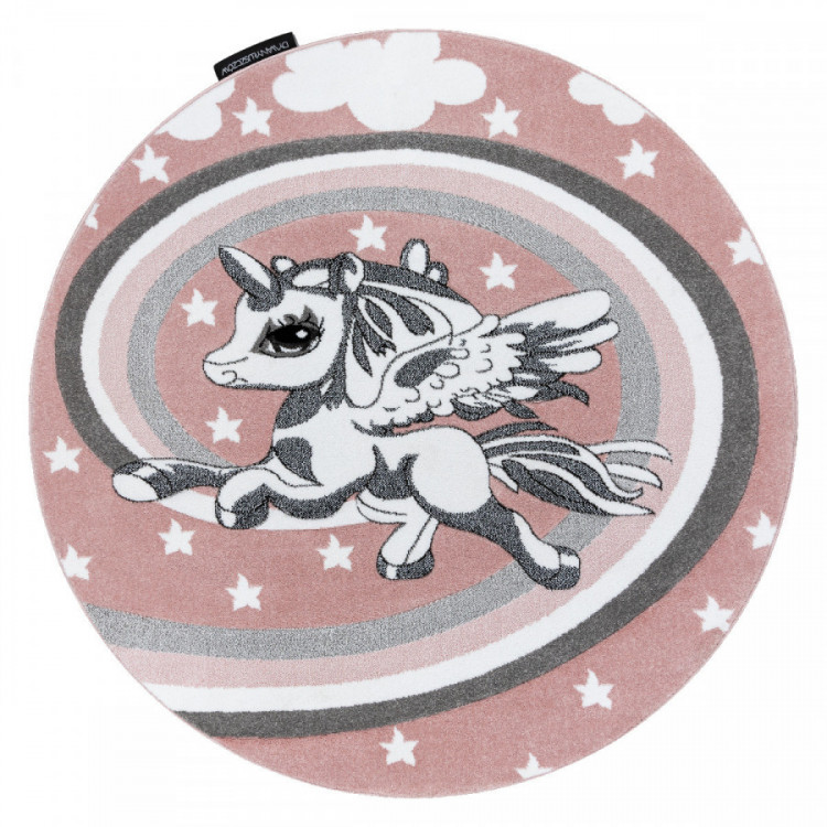 Dětský kusový koberec Petit Pony pink kruh č.1