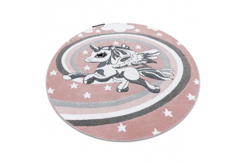 Dětský kusový koberec Petit Pony pink kruh č.15