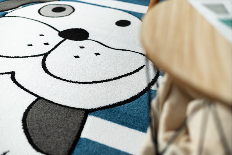 Dětský kusový koberec Petit Puppy blue č.11