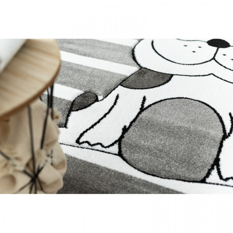 Dětský kusový koberec Petit Puppy grey kruh č.13