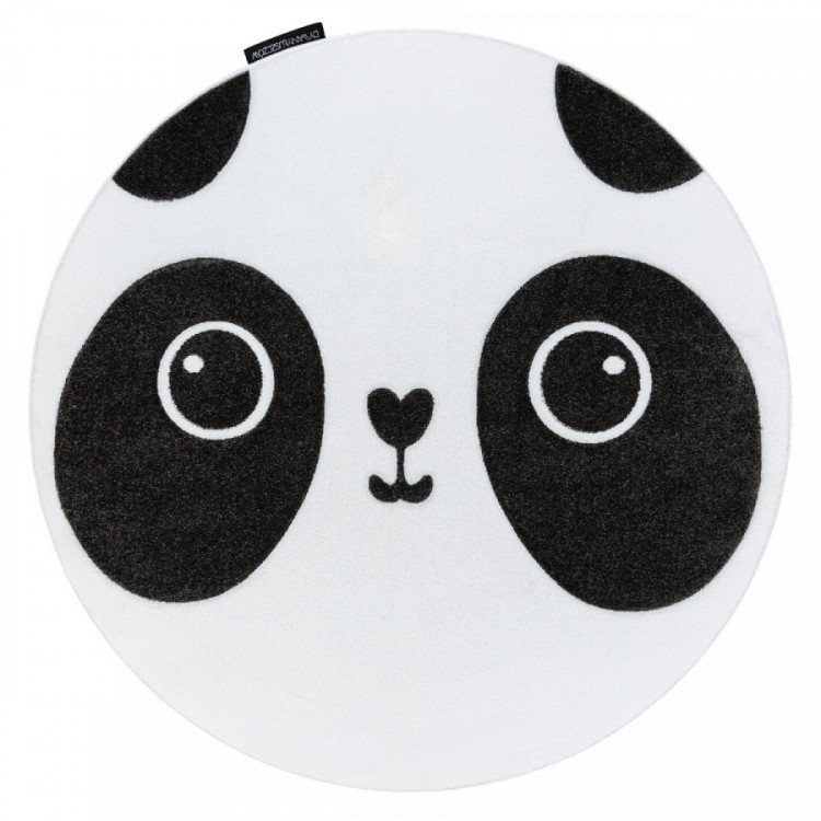 Dětský kusový koberec Petit Panda white kruh č.1