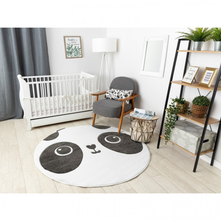 Dětský kusový koberec Petit Panda white kruh č.3
