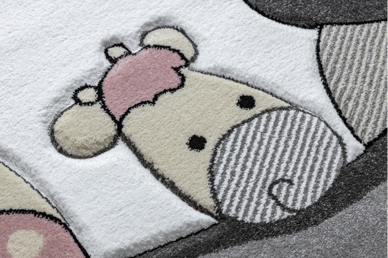 Dětský kusový koberec Petit Farm animals pink č.5