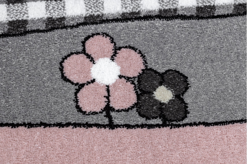 Dětský kusový koberec Petit Farm animals pink č.8