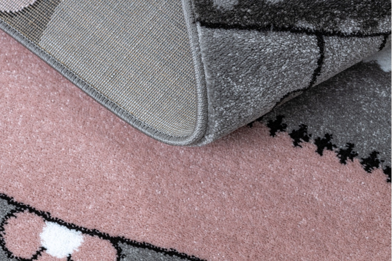 Dětský kusový koberec Petit Farm animals pink č.13