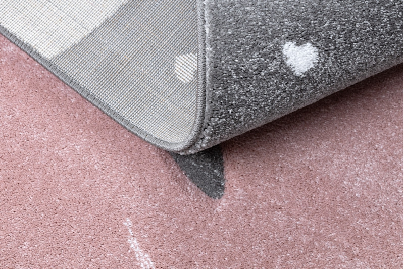 Dětský kusový koberec Petit Flamingos hearts grey č.9