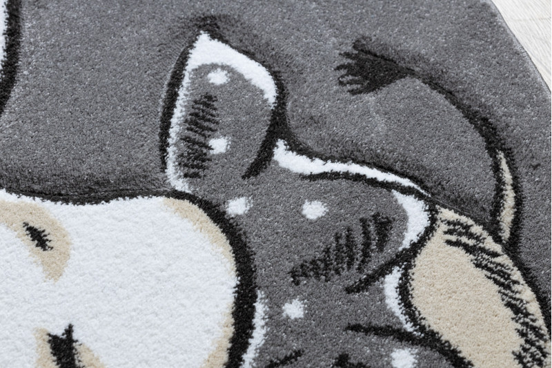 Dětský kusový koberec Petit Elephant stars grey kruh č.15