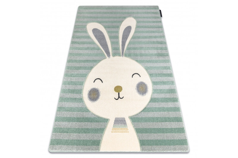 Dětský kusový koberec Petit Rabbit green č.9