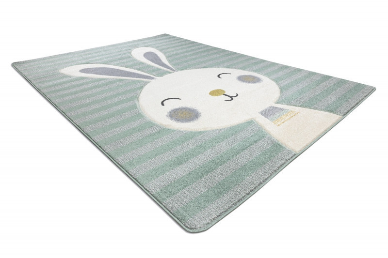 Dětský kusový koberec Petit Rabbit green č.10