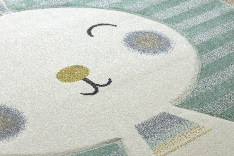 Dětský kusový koberec Petit Rabbit green č.12