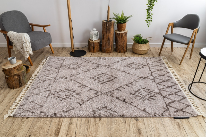 Kusový koberec Berber Fez G0535 beige and brown č.4