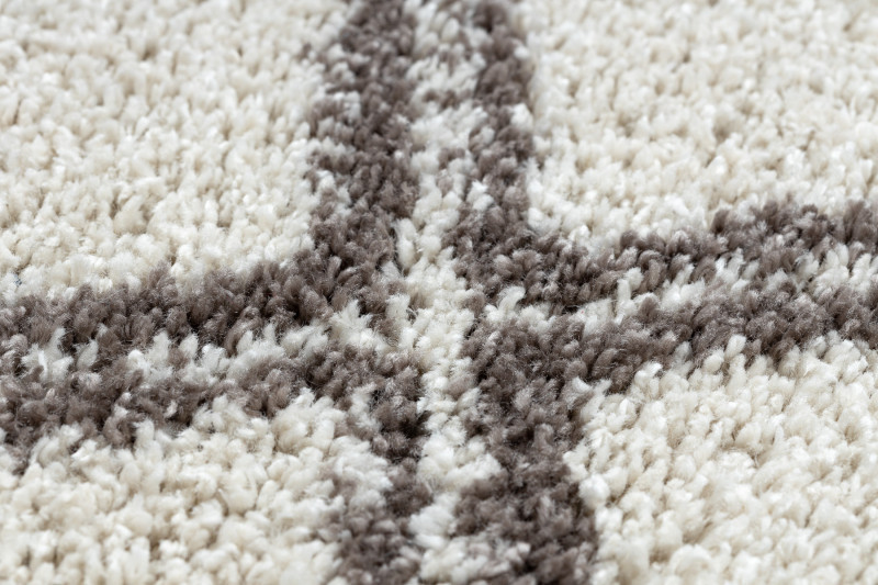 Kusový koberec Berber Asila cream and brown kruh č.6