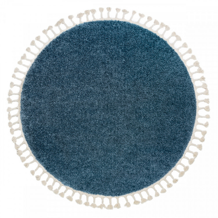 Kusový koberec Berber 9000 blue kruh č.1