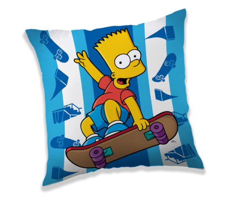 Polštářek Simpsons Bart skater 40x40 cm č.1