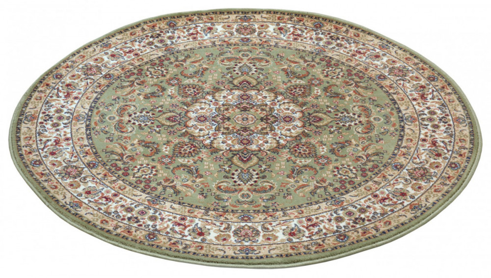 Kusový koberec Herat 105277 Sage green Cream kruh č.5