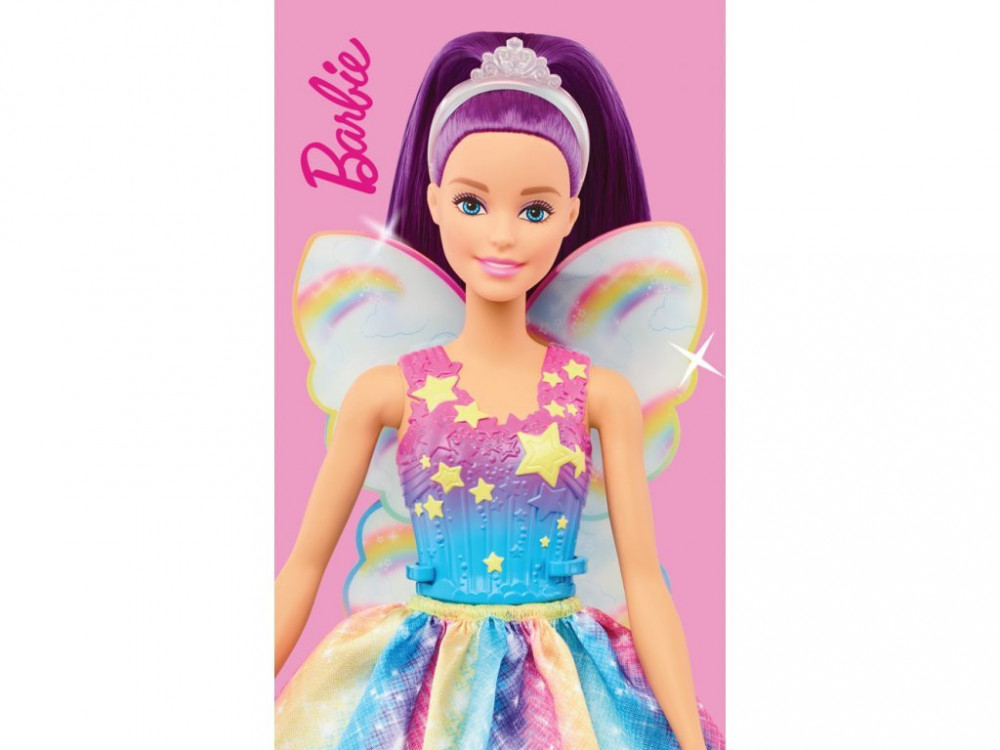 Ručník dětský Barbie Duhová víla 30 x 50 cm č.1
