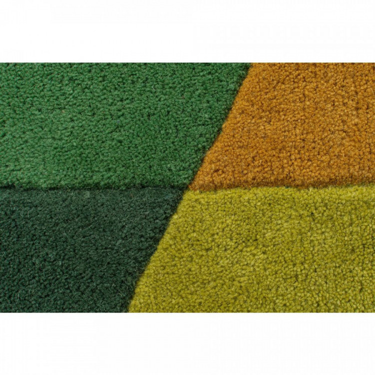 Ručně všívaný kusový koberec Illusion Prism Green/Multi kruh č.7