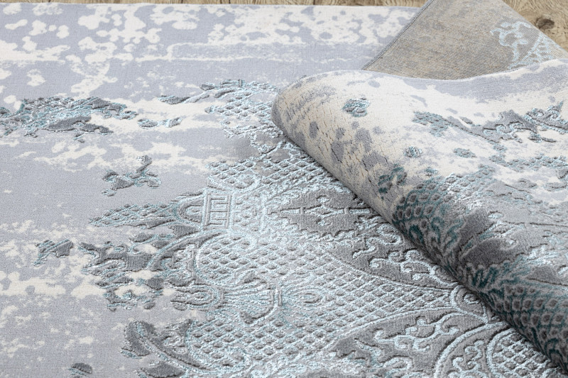 Kusový koberec Core W3824 Ornament Vintage cream/grey and blue č.8