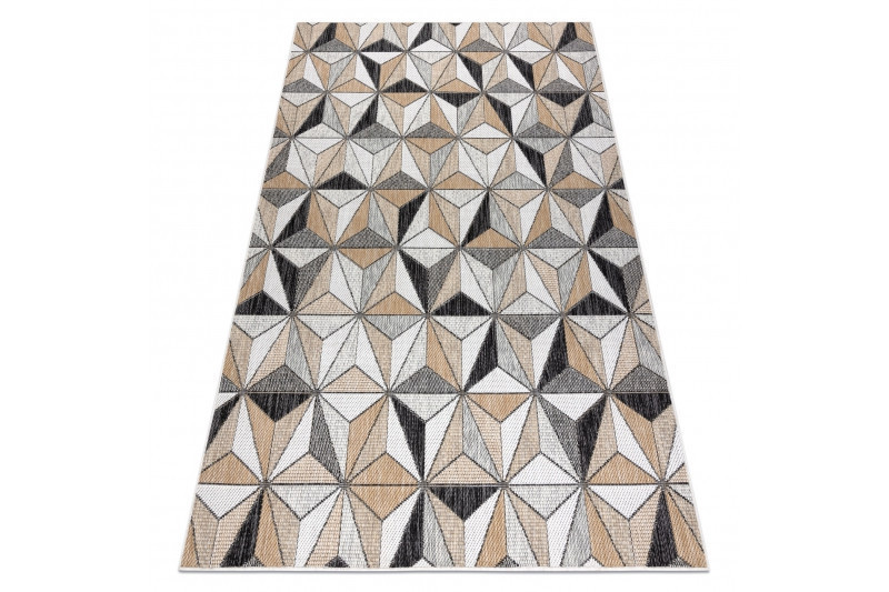 Kusový koberec Cooper Sisal Mosaic 22222 ecru/black – na ven i na doma č.7
