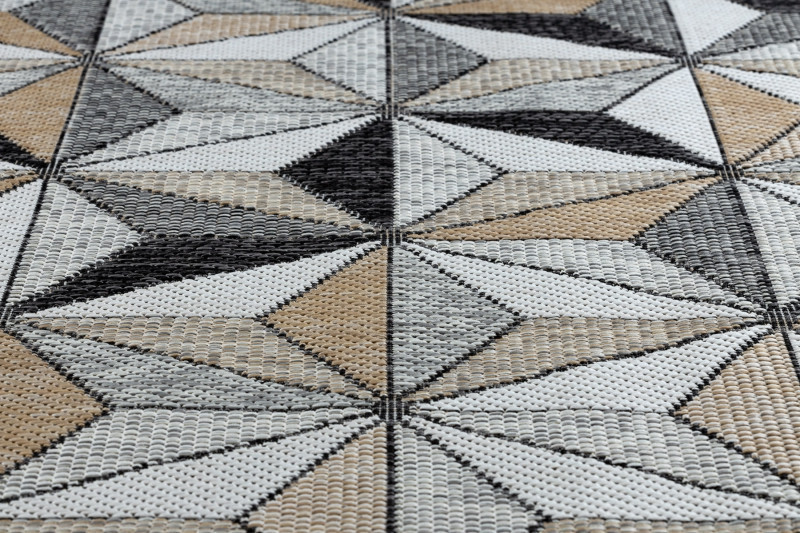 Kusový koberec Cooper Sisal Mosaic 22222 ecru/black – na ven i na doma č.11