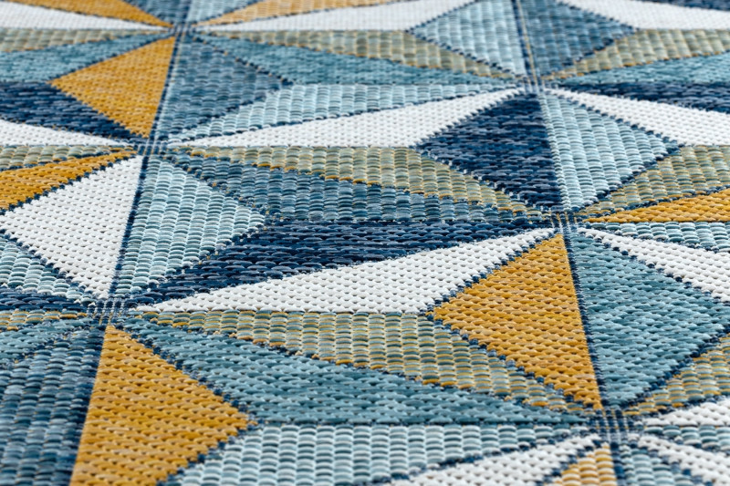 Kusový koberec Cooper Sisal Mosaic 22222 ecru/navy – na ven i na doma č.13
