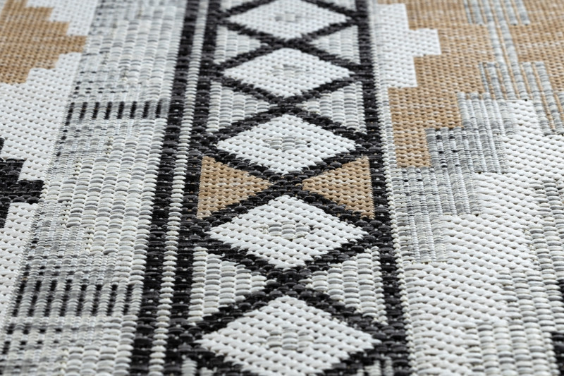 Kusový koberec Cooper Sisal Aztec 22235 ecru/black – na ven i na doma č.11