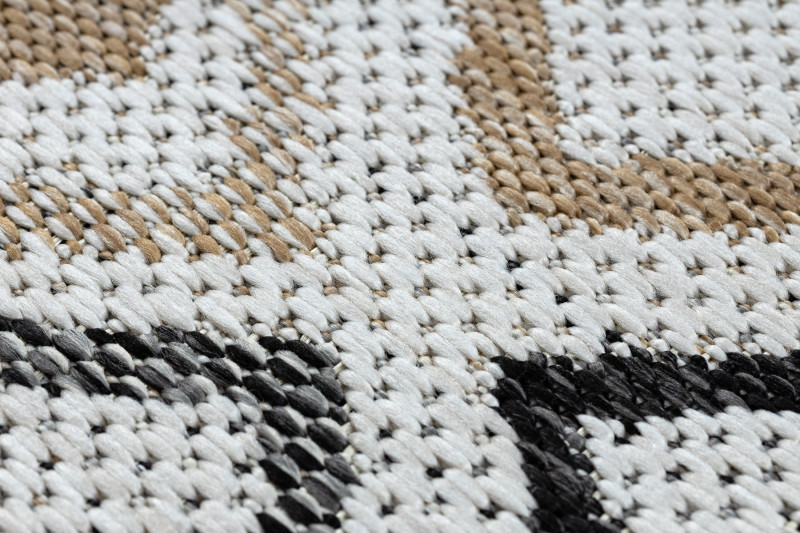 Kusový koberec Cooper Sisal Diamonds 22236 ecru/black – na ven i na doma č.5