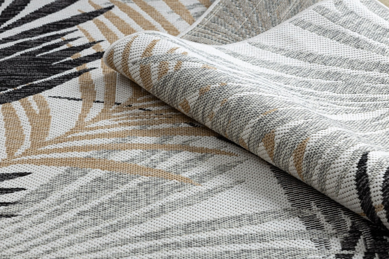 Kusový koberec Cooper Sisal Palm leaves 22258 ecru/black č.3
