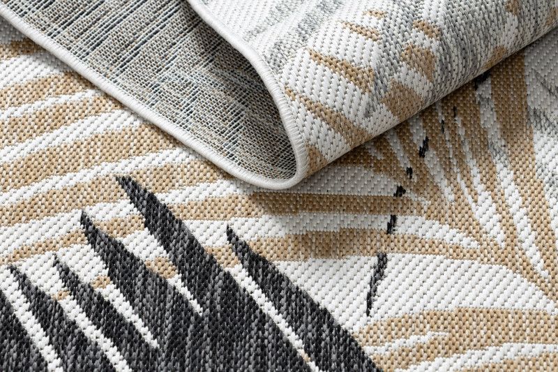 Kusový koberec Cooper Sisal Palm leaves 22258 ecru/black č.5